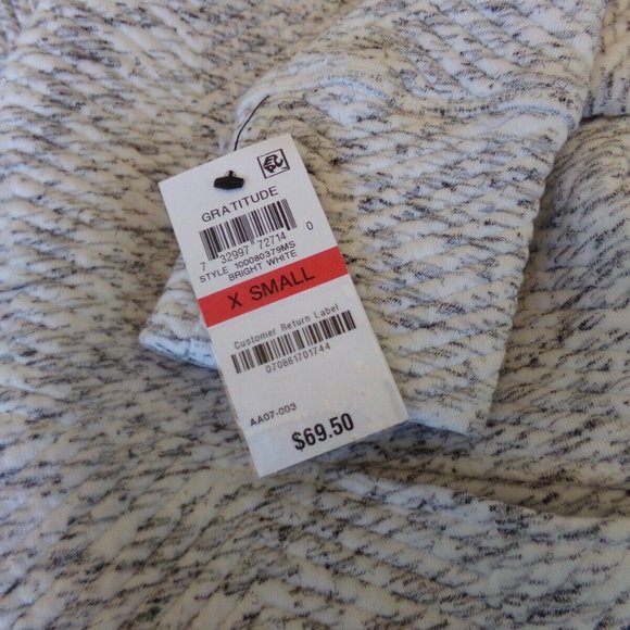 Ideology Open Front Jacket Hooded Wrap Gray XS Pockets NWT $69 - Picture 4 of 5